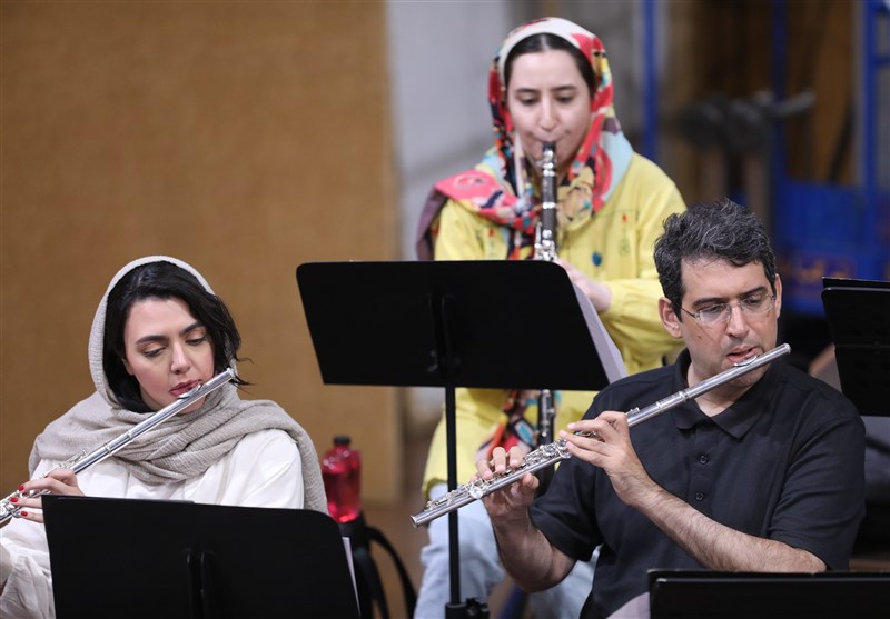 İran Milli Musiqi Orkestrinin məşqi
